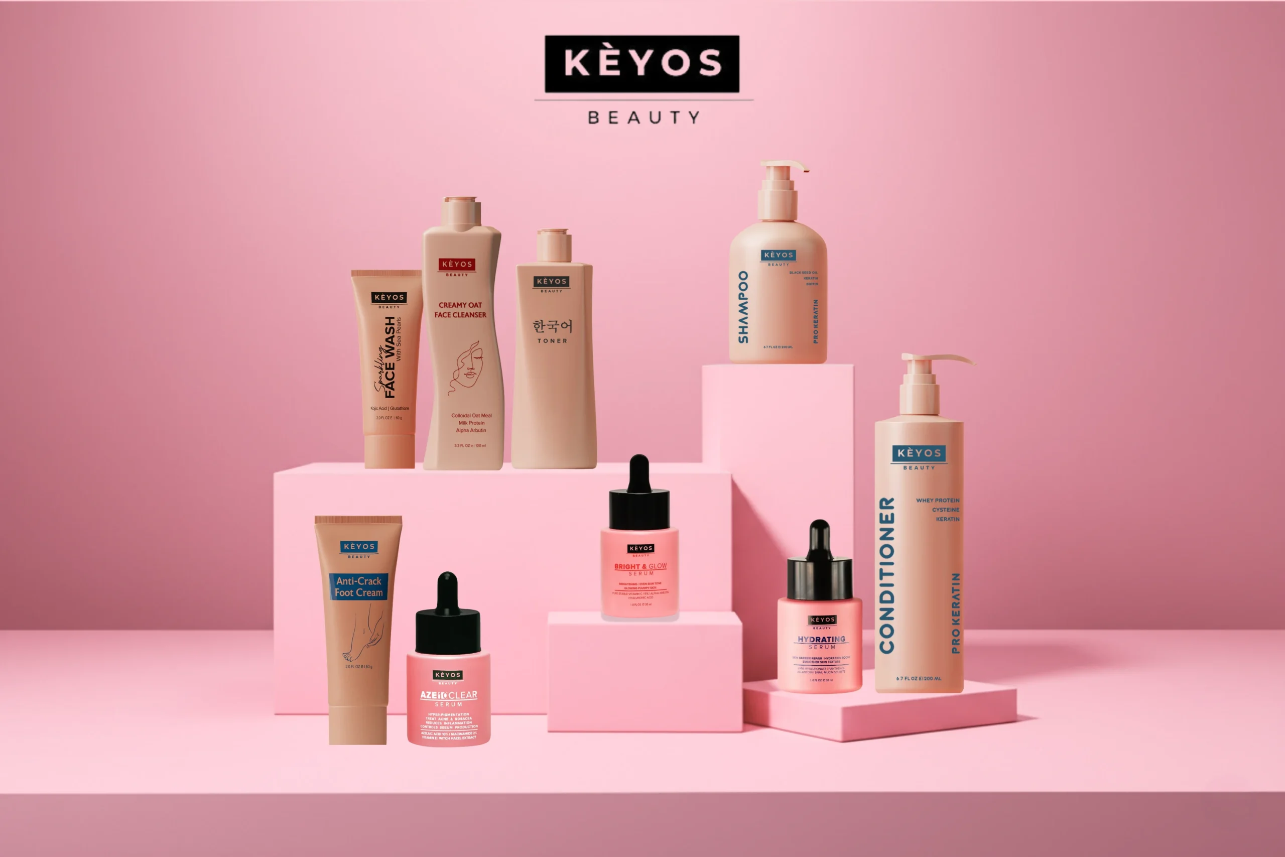Introducing Keyos Beauty, your place for skincare, haircare & bodycare products